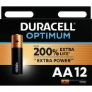 Duracell batterij Optimum AA, blister van 12 stuks