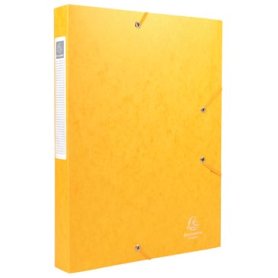 Exacompta Elastobox Cartobox rug van 4 cm, geel, kwaliteit 7/10e