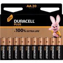 Duracell batterij Plus 100% AA, blister van 20 stuks