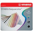 STABILOaquacolor kleurpotlood, metalen doos van 24 stuks...