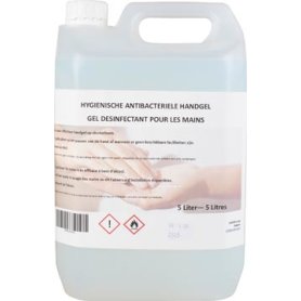 Hygiënische antibacteriële handgel, navulling van 5 liter