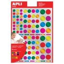 Apli Kids stickers, cirkel, blister met 624 stuks in...