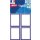 Agipa schooletiketten ft 38 x 50 mm (b x h), 32 etiketten per etui, blauwe rand