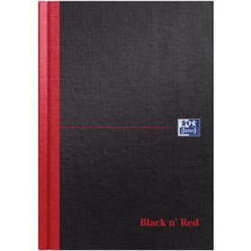 Oxford Black n Red notitieboek, ft A5, gelijnd, 192 bladzijden