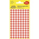 Avery Ronde etiketten diameter 8 mm, rood, 416 stuks