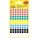 Avery Ronde etiketten diameter 8 mm, geassorteerde kleuren, 416 stuks