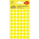 Avery Ronde etiketten diameter 12 mm, geel, 270 stuks
