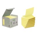 Post-it Recycled Z-notes, 100 vel, ft 76 x 76 mm, geel,...