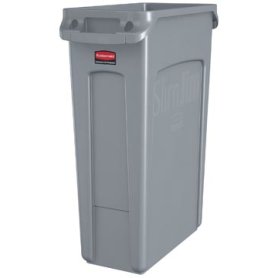 Rubbermaid afvalcontainer Slim Jim, 87 liter, grijs