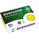 Clairefontaine Evercolor, gekleurd gerecycleerd papier, A4, 80 g, 500 vel, citroengeel