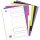 OXFORD MyColour tabbladen, formaat A4, uit gekleurde PP, 11-gaatsperforatie, 6 tabs