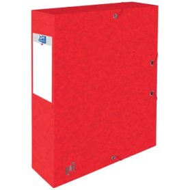 Elba elastobox Oxford Top File+ rug van 6 cm, rood