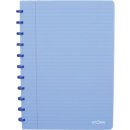 Atoma Trendy schrift, ft A4, 144 bladzijden, gelijnd, transparant blauw