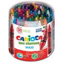 Carioca waskrijt Wax Maxi, plastic pot met 50 stuks in...
