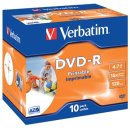 Verbatim DVD recordable DVD-R, printbaar, doos van 10...