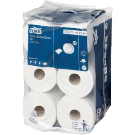 Tork toiletpapier SmartOne Mini, 2-laags, 111 meter, systeem T9, pak van 12 rollen