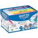 Giotto Decor Textile textielstiften, schoolpack met 48...