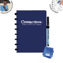 Correctbook A5 Original: uitwisbaar / herbruikbaar notitieboek, gelijnd, Midnight Blue (marineblauw)