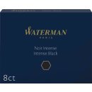 Waterman inktpatronen Standard zwart, pak van 8 stuks