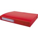 Pergamy elastobox, voor ft A4, uit PP van 700 micron, rug van 4 cm, rood