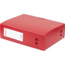 Pergamy elastobox, voor ft A4, uit PP van 700 micron, rug van 10 cm, rood