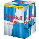 Red Bull energiedrank, sugarfree, blik van 25 cl, pak van...