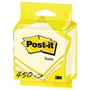 Post-it Notes, 450 vel, ft 76 x 76 mm, geel, op blister