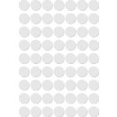 Apli ronde etiketten in etui diameter 10 mm, wit, 378 stuks, 63 per blad (2660)