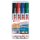Edding permanent marker e-3300 blister van 4 stuks in geassorteerde kleuren