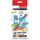 Bruynzeel Kids kleurpotloden Twin Point,  set van 12...