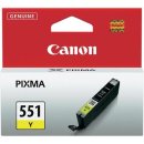 Canon inktcartridge CLI-551Y, 344 paginas, OEM 6511B001, geel