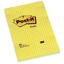 Post-it Notes, ft 102 x 152 mm, geel, geruit, blok van...