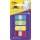 Post-it index Strong, ft 15,8 x 38,1 mm, blister met 4 kleuren, 10 tabs per kleur