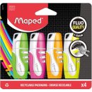 Maped Markeerstift FluoPeps Pocket Soft etui van 4 stuks