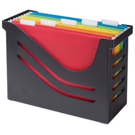 Re-solution hangmappenbox met 5 hangmappen, zwart