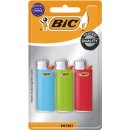 BIC Mini vuursteen aanstekers, geassorteerde kleuren, blister van 3 stuks