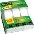 Scotch Magic onzichtbaar plakband, 2 rollen, 19 mm x 7,5 m + 1 Gratis plakbandhouder