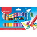 Maped waskrijt ColorPeps Wax, doos van 24 stuks in geassorteerde kleuren