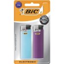 BIC Maxi elektronische aanstekers, geassorteerde kleuren, blister van 2 stuks