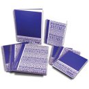 Pergamy Ethnic notitieboek ft A4, geruit 5 mm, blauw