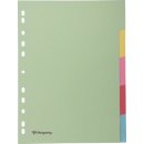 Pergamy tabbladen ft A4, 11-gaatsperforatie, karton, geassorteerde pastelkleuren, 5 tabs
