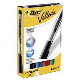 Bic Whiteboardmarker Liquid Ink Tank doos van 4 stuks in geassorteerde kleuren