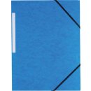 Pergamy elastomap 3 kleppen donkerblauw, pak van 10 stuks