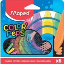 Maped stoepkrijt ColorPeps, etui van 6 stuks