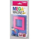 Dahle Mega Magnet Square, Neodymium magneet, vierkant, roze