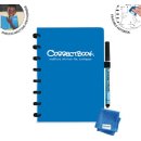 Correctbook A5 Original: uitwisbaar / herbruikbaar notitieboek, blanco, Earthy Blue (blauw)