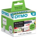 Dymo etiketten LabelWriter ft 70 x 54 mm, wit, 320 etiketten