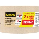 Scotch classic afplaktape, ft 24 mm x 50 m, pak van 3 stuks