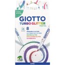Giotto Turbo glitter viltstiften, kartonnen etui met 8...