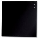 Naga magnetisch glasbord, zwart, ft 35 x 35 cm